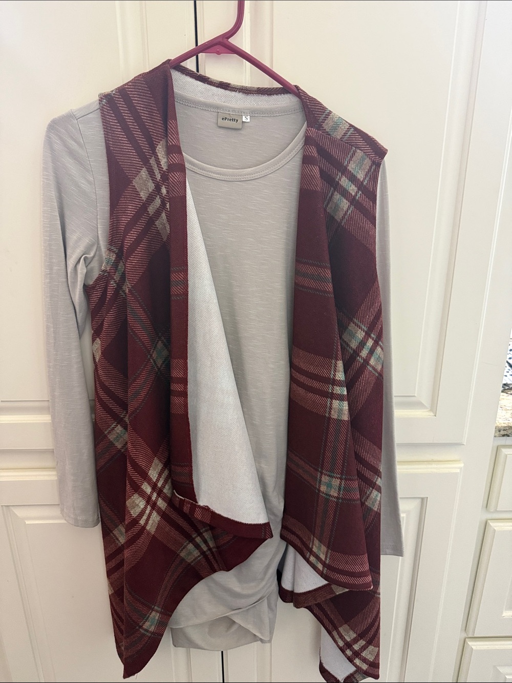Epretty layered vest and dress
